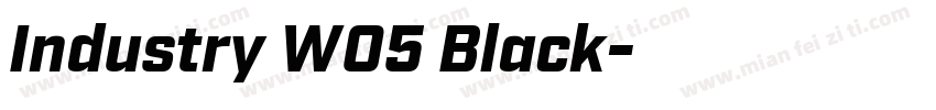 Industry W05 Black字体转换
